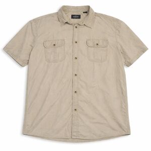 RedHead Men’s Short Sleeve Button Down Shirt 3XL Khaki